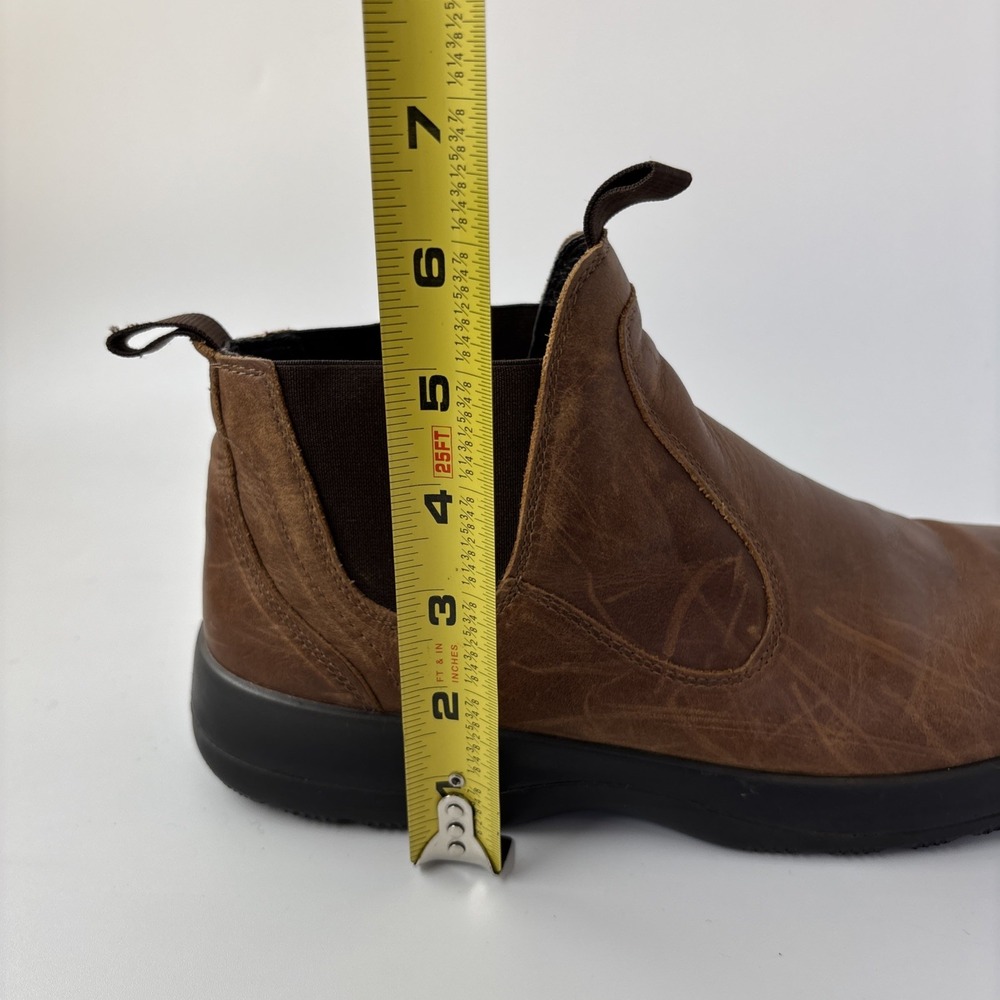 Naot Ankle Boot Brown Leather Chelsea Flint Slip On Pull Tabs Comfort - Picture 12 of 12